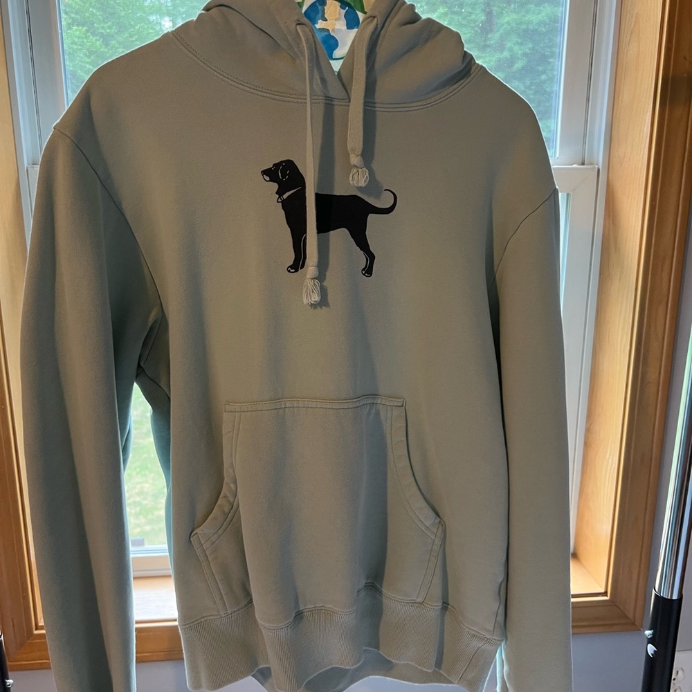 Black Dog mint green women’s hoodie size large.